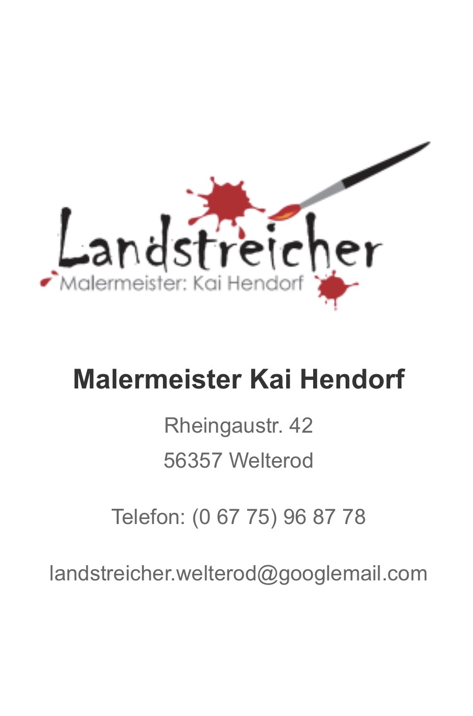 Original-Logo Landstreicher – Malermeister Kai Hendorf